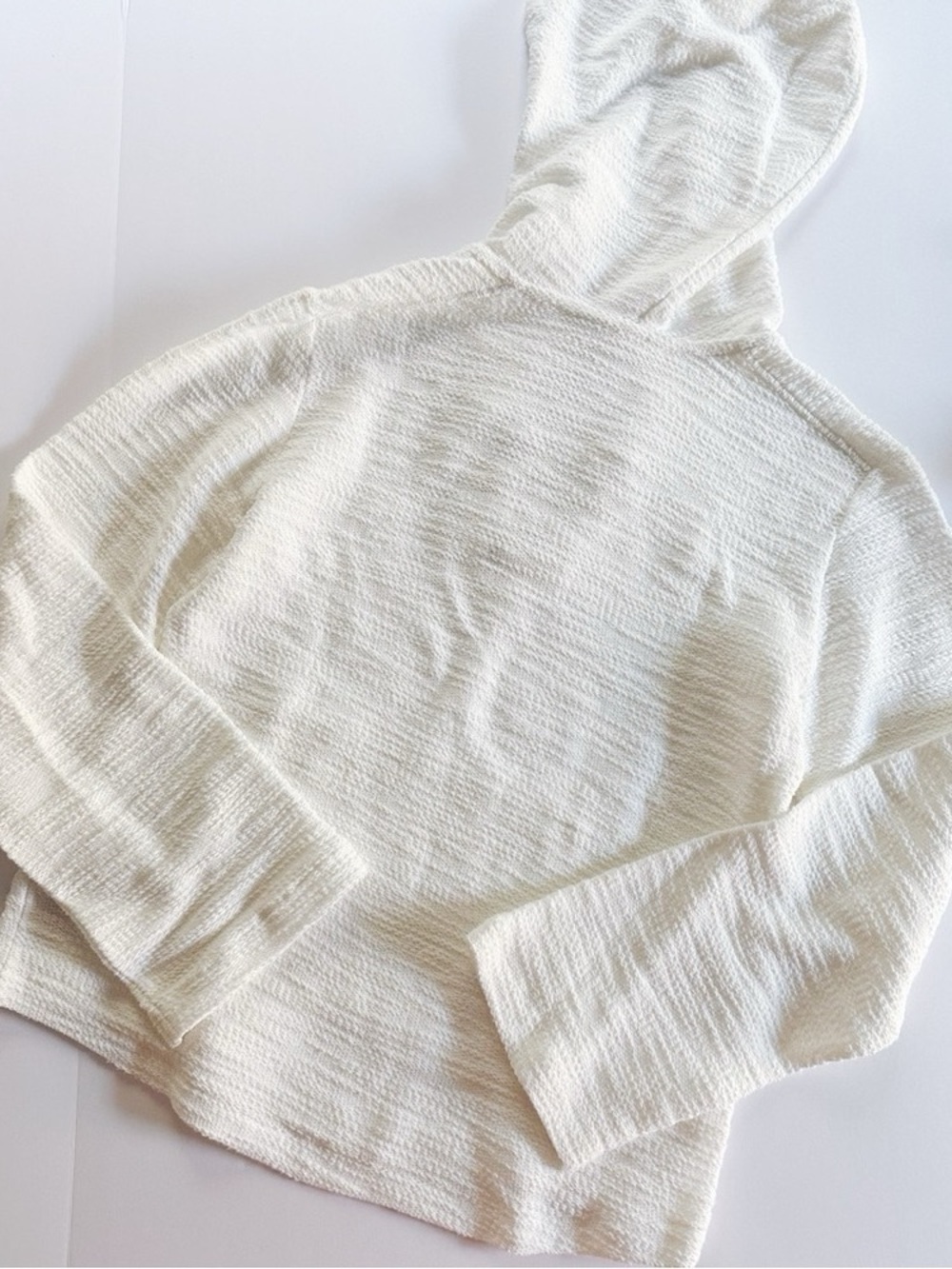 NEW Roxy Pearling Oversized Hoodie Snow White - Picture 5 of 7